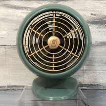 Vtg Vornado Table Fan Pale Blue Mid Century Modern Metal Desk Working Ar... - £97.47 GBP