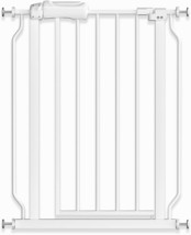 Narrow Baby Gate With Door 24.5-29 Inch Wide - Walk Through Dog Gates For Small  - £35.26 GBP