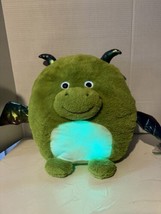 Hug Me Light Up Monster Plush Stuffed Animal Toy 14” Green Dragon Clean VG - £7.43 GBP