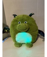 Hug Me Light Up Monster Plush Stuffed Animal Toy 14” Green Dragon Clean VG - £7.46 GBP