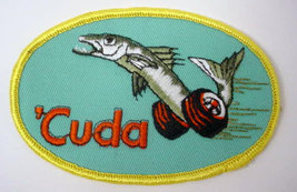 CUDA Plymouth Barracuda fish logo  vintage jacket or shirt   patch - £9.41 GBP