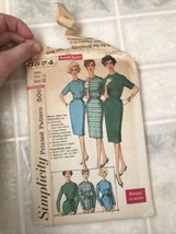 Vintage Simplicity 3574 Misses Size 12 One Piece Dress Pattern  - £8.22 GBP