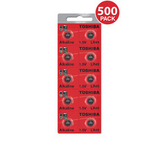 Toshiba LR41 AG3 Alkaline 1.5 Volt Batteries (500 Batteries) - £187.54 GBP