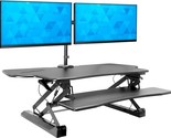 Standing Desk Converter Height Adjustable 47&quot; Extra Large Wide Stand Up ... - £478.00 GBP