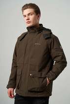 Archer Camp Kos Hooded Suede Cold Climate Coat - $189.99