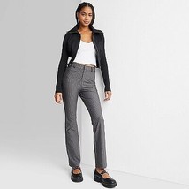 Women&#39;S Mid-Rise Pull-On Pants - Gray Pinstriped Xl - $31.99