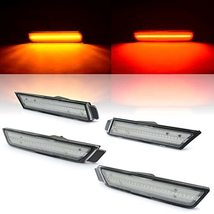 Octane Lighting Clear Red Amber LED Side Marker Light Lens Set for 10-15 Chevrol - £59.31 GBP