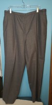 Pendelton Womens Size 18W Pants Slacks 100% Virgin Wool Lined Gray Purple Stripe - £15.69 GBP
