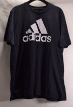 Adidas Mens Crew Neck SS Graphic T-Shirt Navy 2XL GK9122 - $29.70