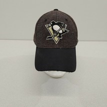 Pittsburgh Penguins Reebok Center Ice Baseball Cap Size L/XL Gray Fitmax 70 Poly - £10.89 GBP