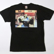 Y2K Gama Go Black T Shirt Deathbot In Suits Diner Scene Size Medium 2007 - $49.47