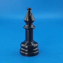 Pressman Chess Men Bishop Black Hollow Staunton Replacement Game Piece 1124 - £2.35 GBP