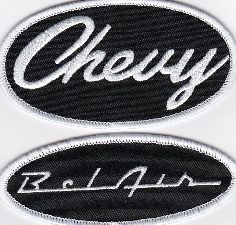 CHEVY BEL  AIR SEW/IRON ON PATCH BADGE EMBLEM EMBROIDERED - $12.86