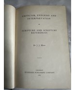 Criticism, Exegesis and Interpretation of Scripture and scripture refere... - €63,96 EUR