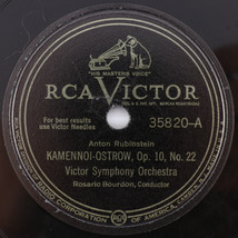 Victor Symphony Orchestra &quot;Kamennoi-Ostrow / Liebestraum 1939 12&quot; 78 rpm 35820 - £16.80 GBP