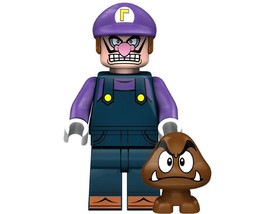 Waluigi Building Minifigure Bricks US - £7.01 GBP