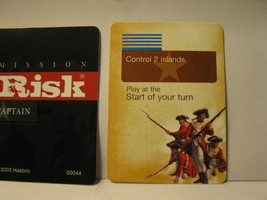 2003 Risk Board Game piece: Captain Mission Card #2 - $1.00