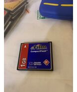 Delkin Device 1GB Compactflash Cf Card Memory - $420.20 MXN