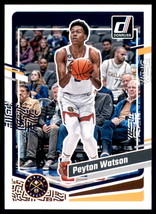 2023-24 Donruss #26 Peyton Watson Denver Nuggets - £1.40 GBP