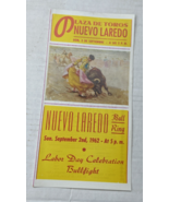 Bullfighting Advertisement Flyer – 4.5&quot; x 9&quot; - Plaza de Nuevo Laredo #19 - €11,28 EUR