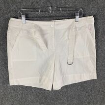Talbots Shorts Women&#39;s Size 14P Chino Petites White Cotton Blend - $273.99 MXN
