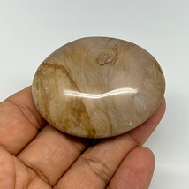 60.7g, 2.1&quot;x1.7&quot;x0.7&quot; Picture Jasper Palm-Stone Gemstone Home Decor, B20252 - £4.79 GBP