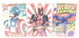 Deadpool Captain America Black Panther Tin Metal Sign Man-Cave Decorations New - £30.07 GBP