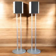 2 Cabasse French Rare Standing Floor Speakers Silver Color Loud Professi... - $399.99