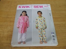 Kwik Sew K675 Child&#39;s Robe, Belt, Top &amp; Pants Pattern - Size XS-XL (4-14) - $9.79