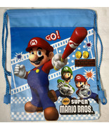 New Super Mario Bros Bag Back Pack Gym Bag Drawstring - $336.42 MXN