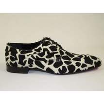 Men's GENIO Leopard Red Leather Sole Shoes Turkey 120195268 Black White image 7