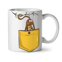 Monkey Pocket NEW White Tea Coffee Mug 11 oz | Wellcoda - $15.99