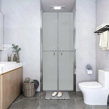 vidaXL Frosted ESG Shower Door, 33.9x74.8", Frameless Glass, Easy Clean - $404.49