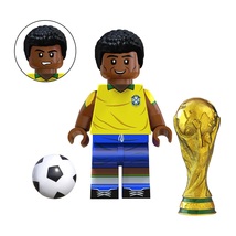 Pele Brazilian soccer legend Minifigures Building Toys - £3.14 GBP
