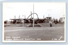 RPPC Principale Ingresso Oregon Centennial Esposizione Portland O Unp Cartolina - £4.03 GBP