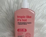 B. Tan Tropic Like It&#39;s Hot Deep Golden Tan Tanning Dry Spray Oil SPF 15... - £7.60 GBP