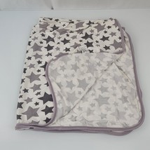 Baby Kickee Pants Gray White Star Lovey Printed Stroller Swaddle Blanket... - $14.84