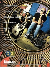 Steve Vai Joe Satriani Ibanez Artist Series Guitar ad 1997 G3 Tour advertisement - £3.32 GBP