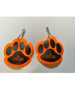 NEW Lot of 2 Reflective Orange Guide Dogs For The Blind Zipper Pulls Vin... - £5.57 GBP