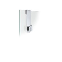 Blomus Areo Hook for Glass Shower Panels, Silver Matte, 3.5 x 4 x 14 cm  - $32.00