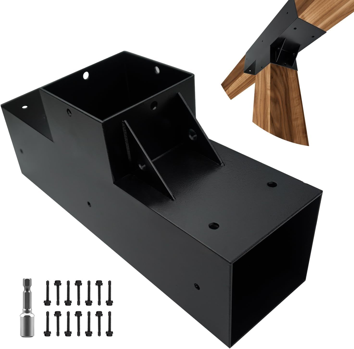 3-Way T-Shape Pergola Bracket Kit,Woodwork Brackets With Screws For, 1Pack - $46.93
