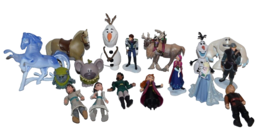 Vtg Disney Frozen I II Figures Lot Cake Topper Elsa Sven trolls Honeymaren Ryder - £19.06 GBP