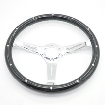 Classic Classic Car Bright Electroplated Wood Steering Wheel - £128.72 GBP