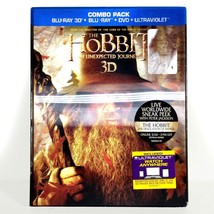 The Hobbit: An Unexpected Journey (5-Disc 3D/2D Blu-ray/DVD, 2013) w/ Slip ! - $11.28