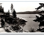 RPPC Lake View From Coeur d&#39;Alene Idaho ID Ross Hall Photo H-125 Postcar... - £6.27 GBP