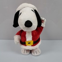 Gemmy Peanuts Dancing Animated Santa Snoopy We Wish You A Merry Christma... - $22.20