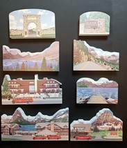 The Cats Meow Village Montana Yellowstone And Glacier National Park Lot Of 8 - £69.58 GBP