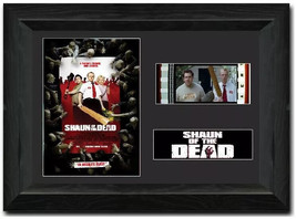 Shaun of the Dead 35 mm Film Cell Display Framed Simon Pegg Memorabilia ... - $13.03+