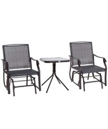 Outsunny Patio Glider Set: Swing Chairs &amp; Table - $5,197.59 MXN