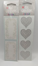 SCRAPBOOK Vintage Mrs Grossman&#39;s Stickers Whispers Country Labe Brocade Heart - £9.27 GBP
